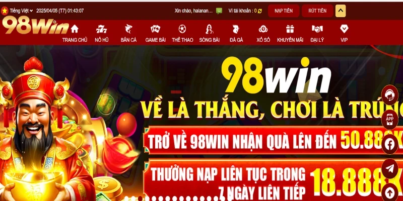 98win khẳng định sự uy tín, chất lượng qua các hoạt động