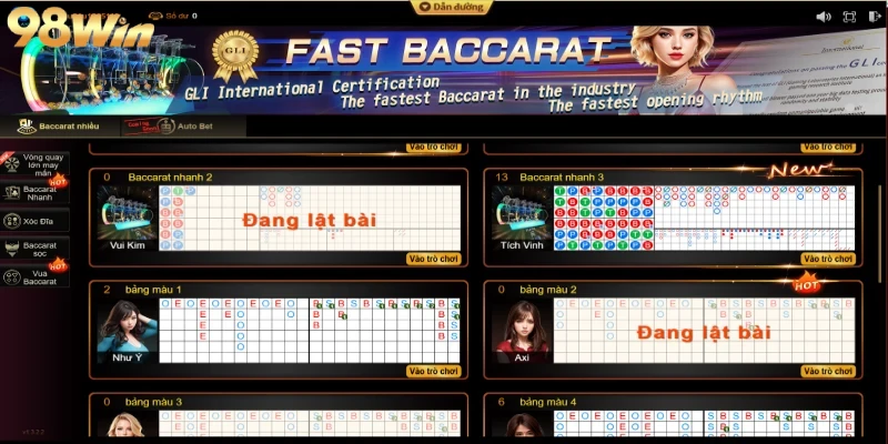 Casino 98win là chuyên mục dành cho người chơi yêu thích game đỏ đen