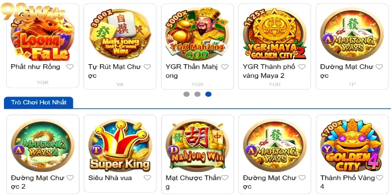 Nổ hũ 98win mệnh danh là sân chơi lý tưởng để thành viên thỏa sức giải trí