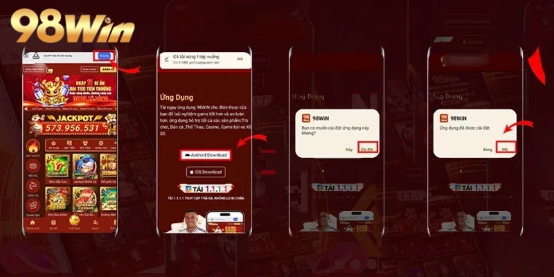 Tải app 98win về di động giúp người chơi giải trí suôn sẻ